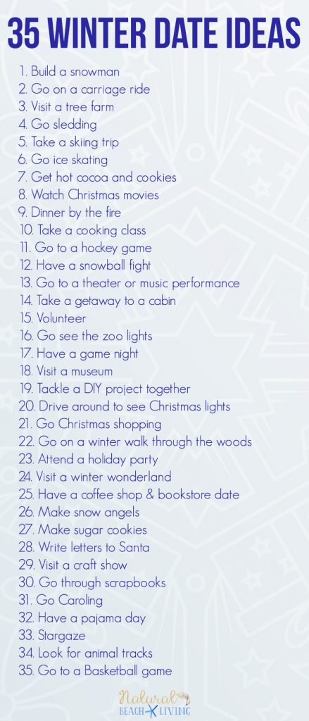 35 Fun Winter Date Ideas You Can Do On a Budget, Find Over 100 Fun and Creative Dating ideas for Teens to Married Couples, Keep the love alive by spending time together. Grab your Free Printable full of Cute Date Ideas 
