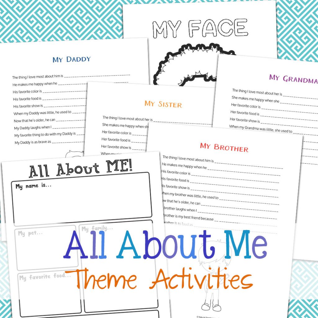 The Best All About Me Activity for Preschool and Kindergarten, All About Me Preschool Theme Activities and All About Me Kindergarten Unit, Fun All About Me Family Crafts, Preschool Free All About Me Theme Printables, Handprints and Footprints crafts for toddlers and preschool, Great Preschool Theme