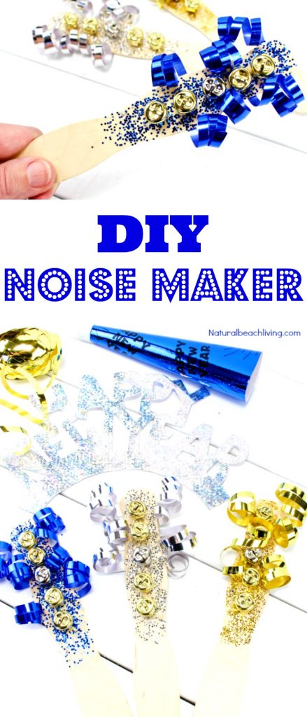 Easy New Years Eve DIY Noise Maker, How to Make DIY Spirit Noisemakers, homemade DIY noisemakers to make your New Year’s Party awesome, New Year's Eve DIY Noise Makers for kids, homemade loud noise makers, #Newyearsevecraft #noisemakers #Newyearseveparty