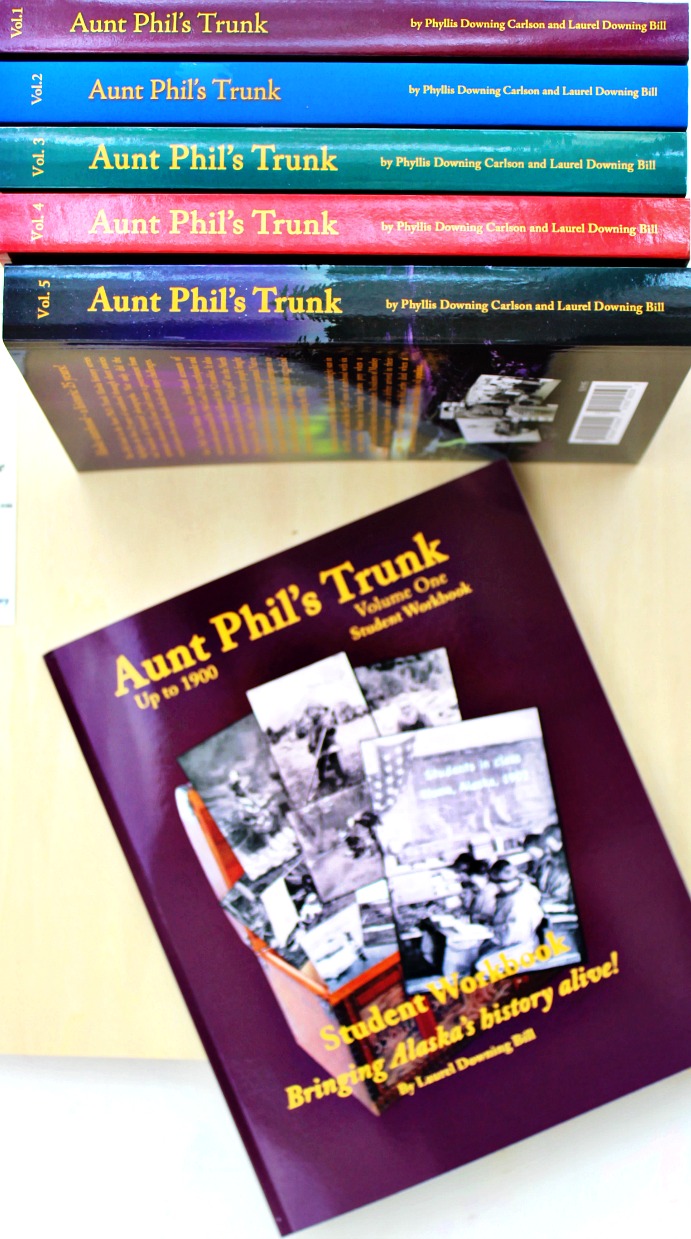 Aunt Phil's Trunk Alaska History Homeschool Curriculum, Great books for homeschool history, learning through books and stories. Real living books that make you feel like you can see what is going on at that time. Alaska History