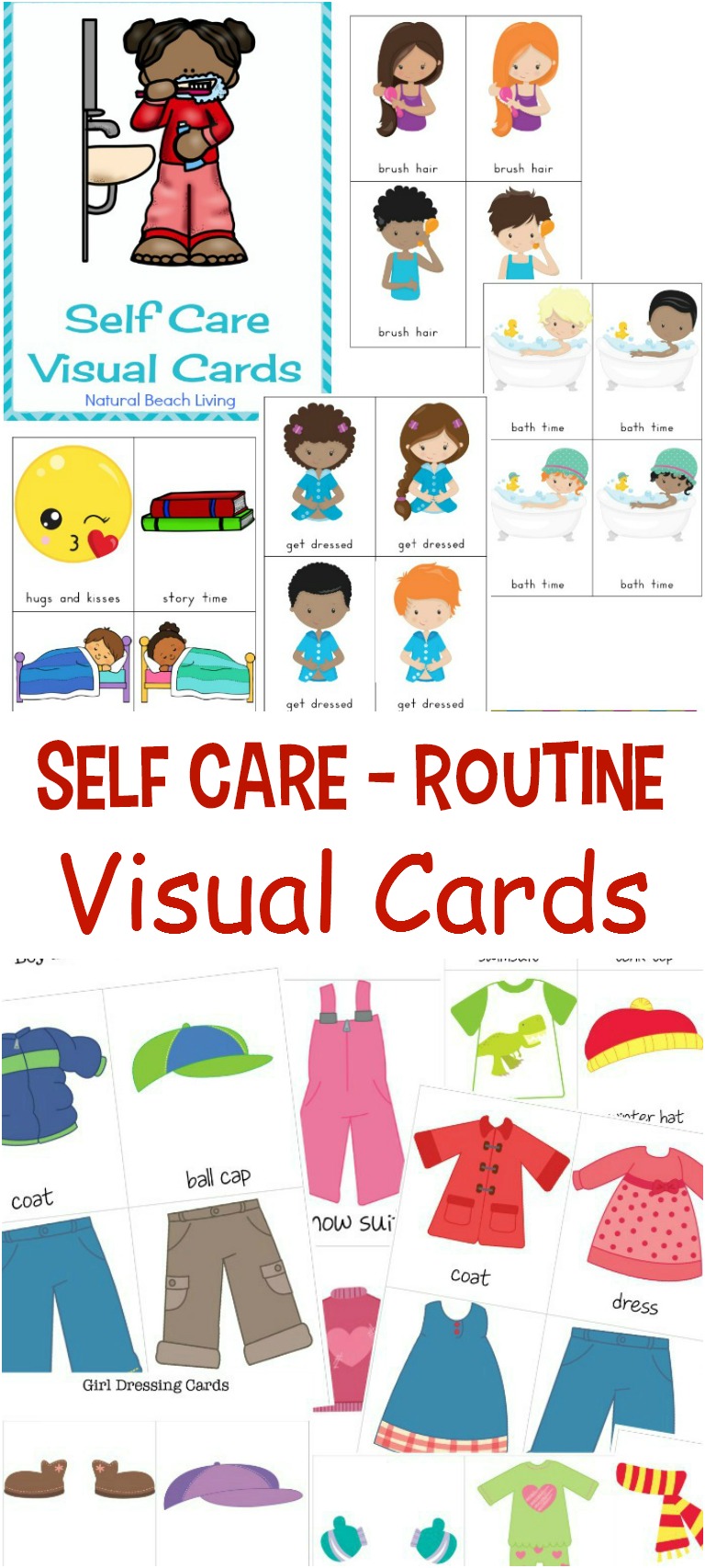 Raise Independent Kids with Practical Life Skills, Natural Learning, Teaching Responsibility, Respectful parenting, Teaching Self Care, Dressing Visual Schedules Cards, Montessori practical life, Parenting, Daily Visual Cards, Dressing Labels for toddlers and preschoolers