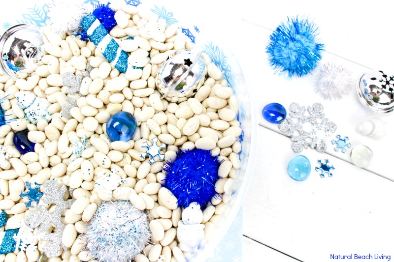 Easy Winter Sensory Bin for Toddlers and Preschoolers - Natural