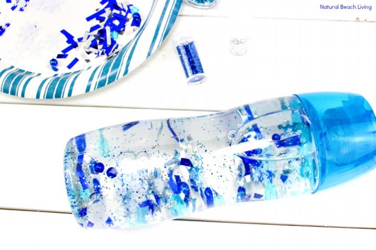 Winter Sensory Bottle that Kids Love - Natural Beach Living
