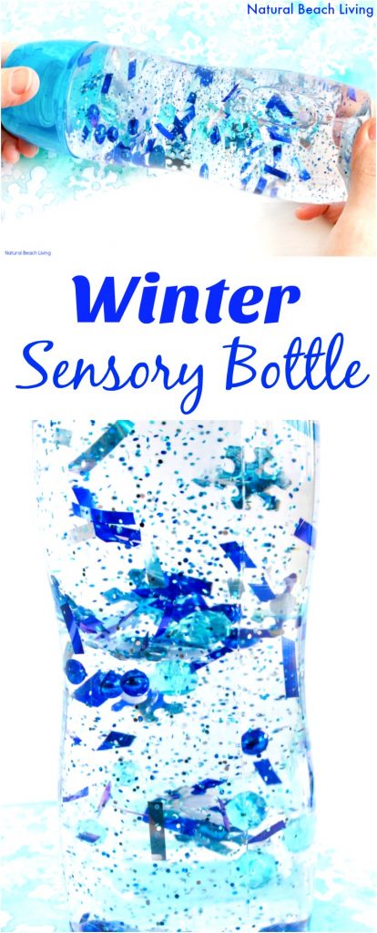 How to Make an Easy Winter Sensory Bottle that Kids Love, A wonderful Calming Sensory Bottle, Blizzard in a bottle, Winter Sensory Bottles for toddlers and preschoolers, Winter Sensory Table Ideas, Winter Sensory Activities, Sensory Bottles for Kids, Winter preschool themes, #winteractivitiesforkids #sensoryplay #preschoolactivities
