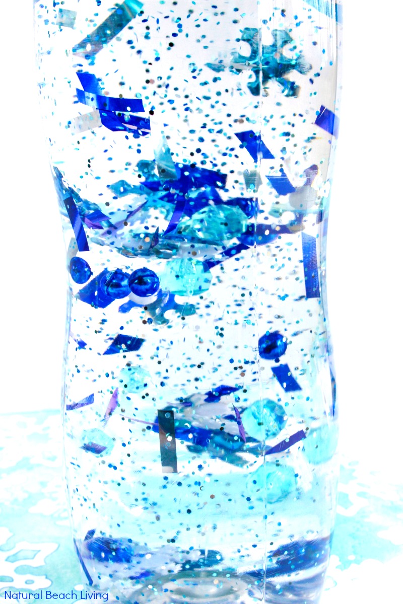 Winter Sensory Bottle that Kids Love - Natural Beach Living