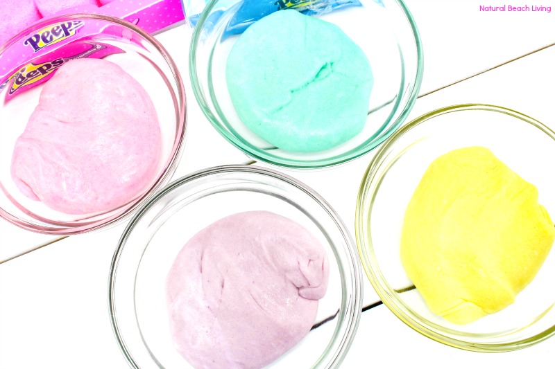 The Best Marshmallow Peeps Play dough Recipe, Edible Playdough, Scented Playdough, Homemade Playdough Recipe, playdoh, How to Make Peeps Playdough Recipe, Easter Playdough, Easter Candy Crafts, Easter Sensory Play, Playdough Ideas, Homemade Playdough Activities for Kids, Spring Sensory Play, Easy Playdough Recipe, Marshmallow Playdough Recipes Create The Best recipe for edible marshmallow Peeps play dough. Kids will love making and playing with this Peeps playdough! The Marshmallow Peeps Playdough Recipe is easy using Peeps, flour, Crisco, or Coconut oil and you'll have a great Easter Playdough, Spring Sensory Play, Peeps Edible Playdough