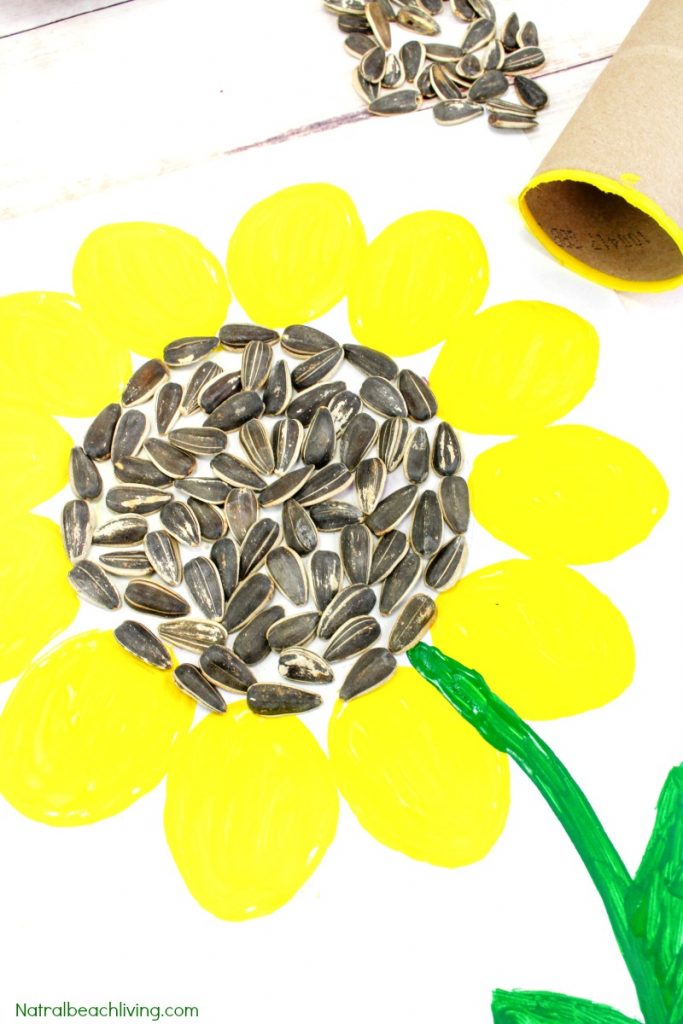 Easy Sunflower Art for Kids, Sunflower Crafts for Kids, Spring is here and this super cute sunflower art would be fun for your children to make! You just need a few items and your kids will be creating a sunflower craft perfect to display, Sunflower activities for Kids, This easy art and craft idea is perfect for any age. #sunflowers #flowercrafts #floweractivities #sunflowercrafts #sunflowerart #artforkids #craftsforkids #flowerart #preschoolcrafts #summercrafts #preschoolart #springactivities