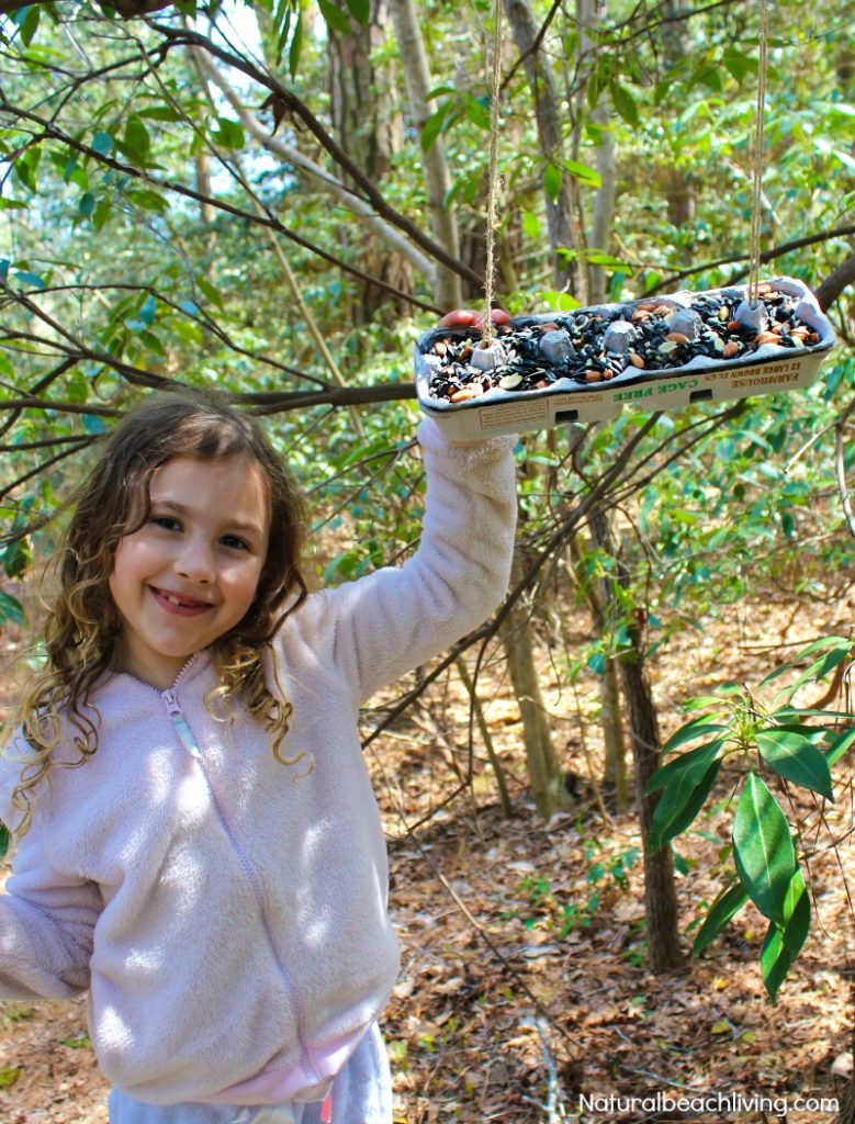 This Easy Kid Made Bird Feeder from Recycled Material is a great DIY bird feeder. Making homemade bird feeders for your backyard is a great way for you and your children to get to learn about backyard birds. How To Make a Bird Feeder Out of Recycled Materials, Bird Feeder Craft, Homemade Bird Feeder, Kid Made Bird Feeder, DIY Bird Feeder, Easy Bird Feeder for Kids to make, a fun spring craft idea, Backyard Birds Activities and Bird Theme for Kids, Nature Activities for the whole year, Montessori Practical Life Ideas, Bird Seed Treats #Birds #birdfeeders #homemadebirdfeeders #birdseedfeeders #diybirdfeeder #birdactivities #backyardbirds #kidsactivities #naturecrafts #natureactivities #montessori #practicallife #montessoriactivities #naturallearning #naturalliving This Easy Kid Made Bird Feeder from Recycled Material is a great DIY bird feeder. Making homemade bird feeders for your backyard is a great way for you and your children to get to learn about backyard birds. How To Make a Bird Feeder Out of Recycled Materials, Bird Feeder Craft, Homemade Bird Feeder, Kid Made Bird Feeder, DIY Bird Feeder, Easy Bird Feeder for Kids to make, a fun spring craft idea, Backyard Birds Activities and Bird Theme for Kids, Nature Activities for the whole year, Montessori Practical Life Ideas, Bird Seed Treats