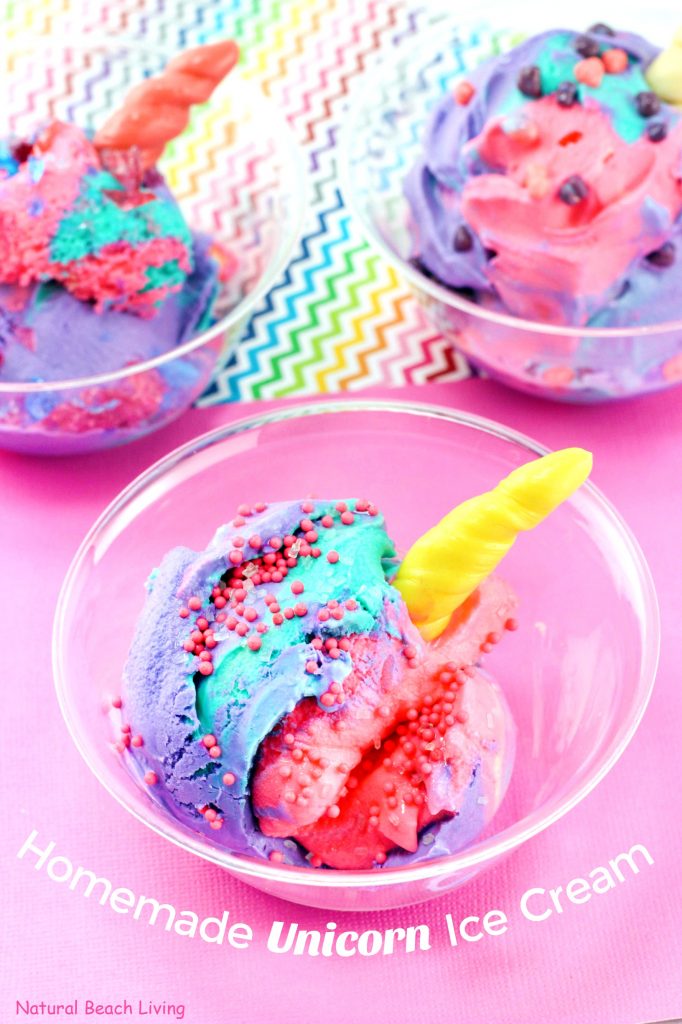 How to Make Unicorn Ice Cream, DIY Unicorn Ice Cream that is easy to make and you only need a few ingredients. Perfect Treat for a Unicorn theme party or Rainbow theme party idea, unicorn ice cream sundae, unicorn ice cream no churn, Tasty Ice Cream Sundae that kids and adults love.