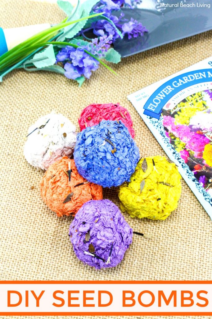 Are you ready to learn How to Make Seed Bombs? You'll be amazed at how easy this Seed Bombs Recipe is. Flower Seed Bombs, Seed bombs are perfect to make for spring! You can use recycled paper which is great for the Earth and helping the environment. How to Make Seed Bombs with Construction Paper for a fun Earth Day Project. Gardening with Kids Ideas