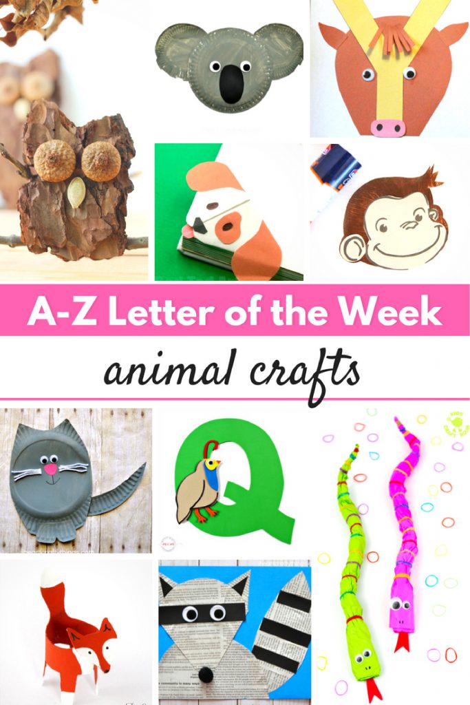 30 A-Z Letter of the Week Animal Crafts, If you are looking for letter of the week crafts to do for Toddlers, Preschool or Kindergarten, you've come to the right place. This page is full of Letter of the Week Animal Crafts for the entire alphabet. Alphabet Crafts, A-Z Letter Crafts, Crafts for each letter of the alphabet
