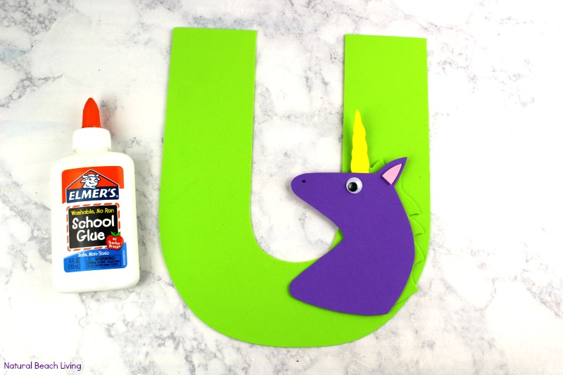 Letter U Craft for Unicorn Preschool Activity with free templates, Alphabet crafts are fun easy and educational, Whether you are looking for Unicorn crafts, a Unicorn Preschool Theme or letter of the week preschool craft u is for Unicorn Your children will love this letter craft with letter u printables