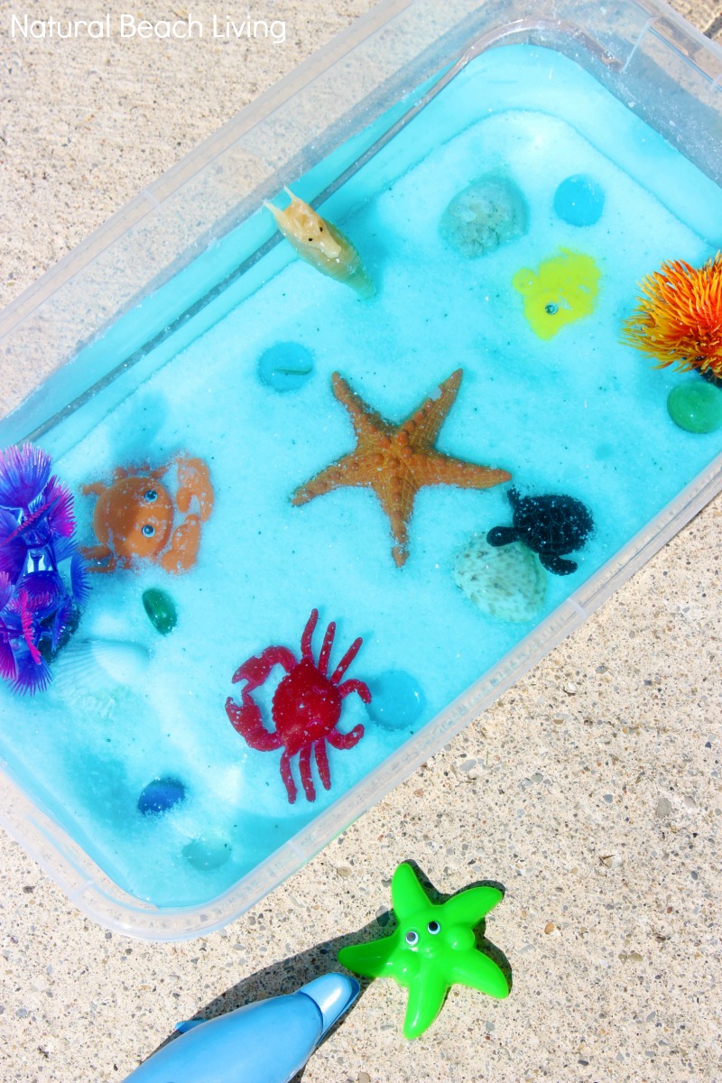 Ocean Sensory Bin - Easy Ocean Activities for Toddlers and