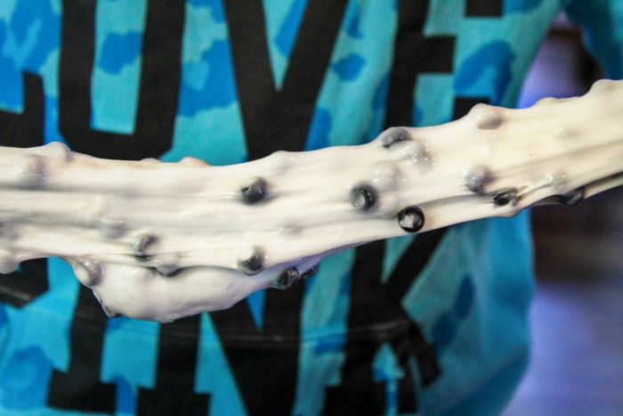 Slime Recipe with Contact Solution 101 Dalmatians Preschool Activities, This easy no borax slime recipe is super cute and stretchy, Perfect Preschool dog theme activity, Plus, an Easy Slime Recipe and how to make slime with no fail slime recipes. 101 Dalmations Slime 