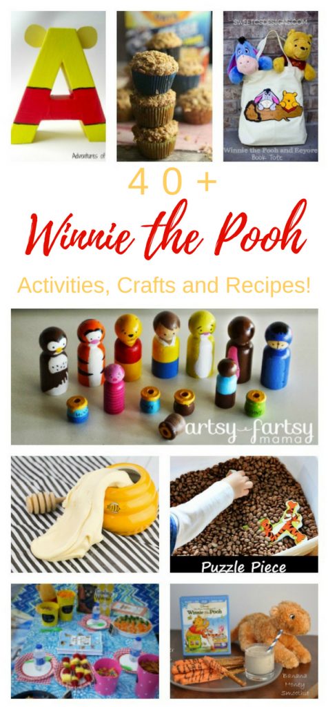 Winnie the Pooh Activities, Crafts, and Recipes for Preschoolers to adults. Winnie the Pooh Themed Food Ideas and recipes with Honey, winnie the pooh activities for preschool, winnie the pooh printable activities, winnie the pooh free printables for Kids