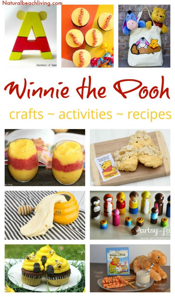 Winnie the Pooh Activities, Crafts, and Recipes for Preschoolers to adults. Winnie the Pooh Themed Food Ideas and recipes with Honey, winnie the pooh activities for preschool, winnie the pooh printable activities, winnie the pooh free printables for Kids 