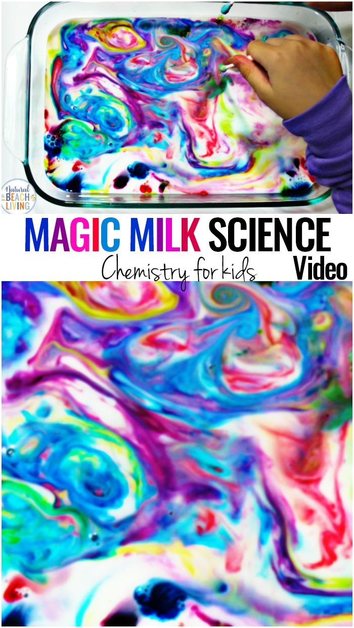 Science for Kids, Magic Milk experiment, preschool and kindergarten science 
