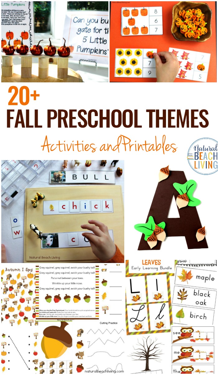 20+ October Preschool Themes with Lesson Plans and Activities