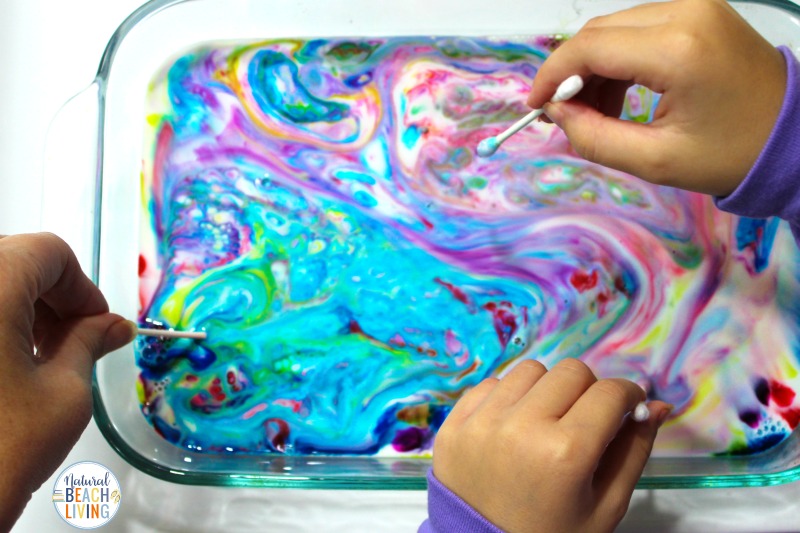 The Magic Milk Science Experiment is a fun and simple experiment for Kids of all ages. It's an excellent Science idea for preschoolers and Kindergarten as an introduction to learning Chemistry. This color changing milk experiment is guaranteed to become one of your favorite Science activities for kids