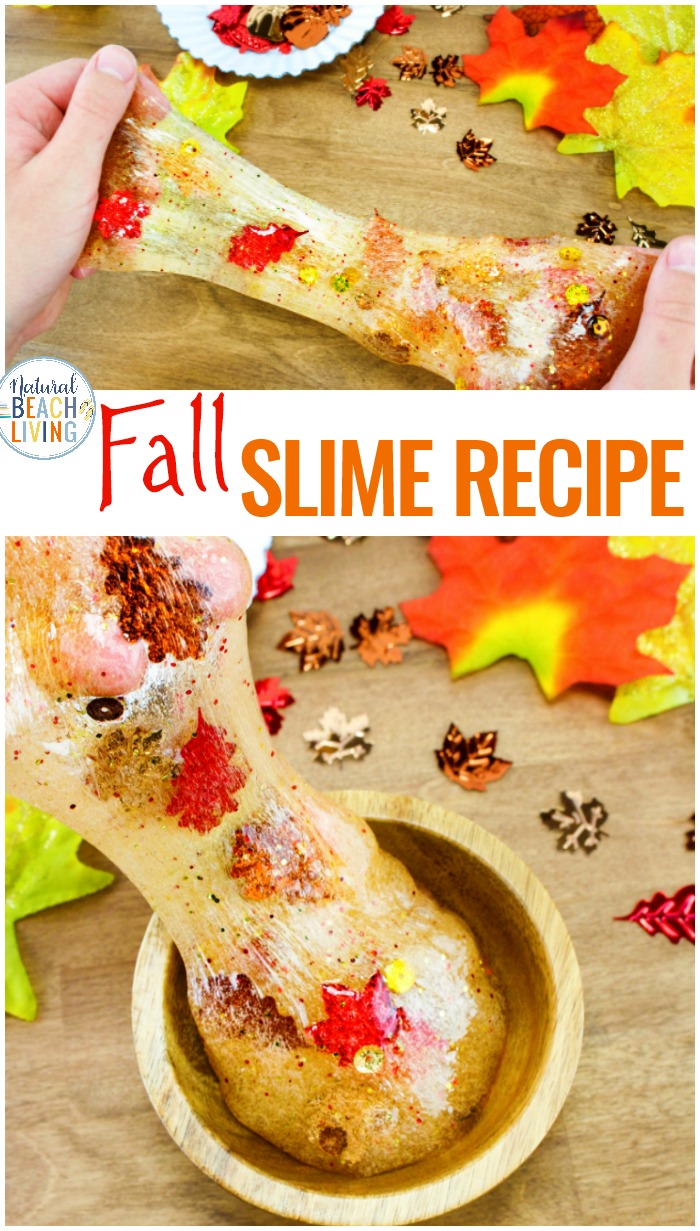 Fall Slime Recipe with Contact Solution