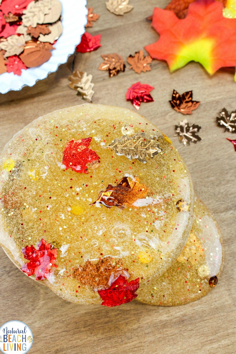 This Caramel Apple Slime Recipe with Contact Solution is perfect for fall. This is of the best smelling contact solution slime recipes you’ll ever make during the fall season. How to Make Clear Slime, kids will love playing with this stretchy Caramel Clear Slime Recipe 