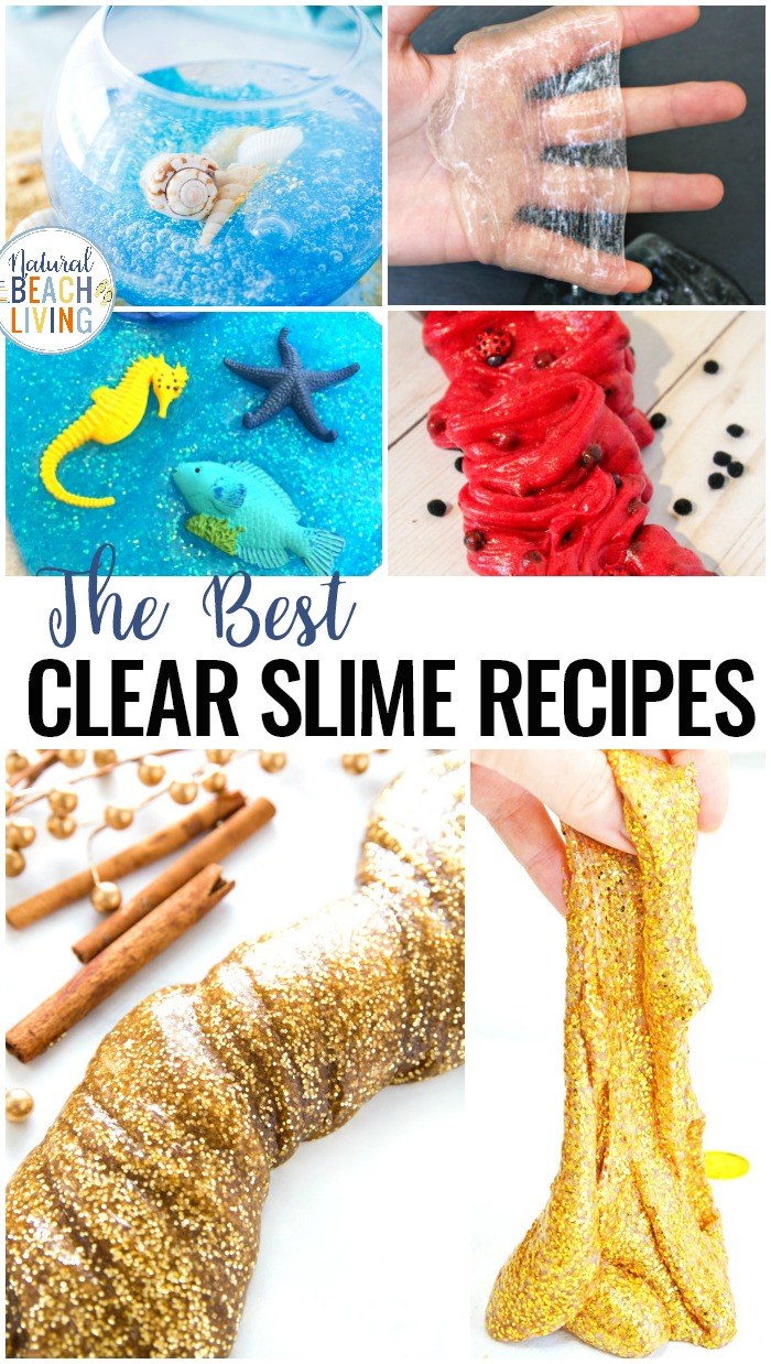 Clear Slime Recipe and lots of fun ways to enhance it with amazing clear slime recipe ideas. You'll see How to Make Clear Slime the Best. Slime recipe with Contact Solution, Crystal Clear Slime and The most Amazing Gingerbread Slime. These Slime Recipes are the best! 