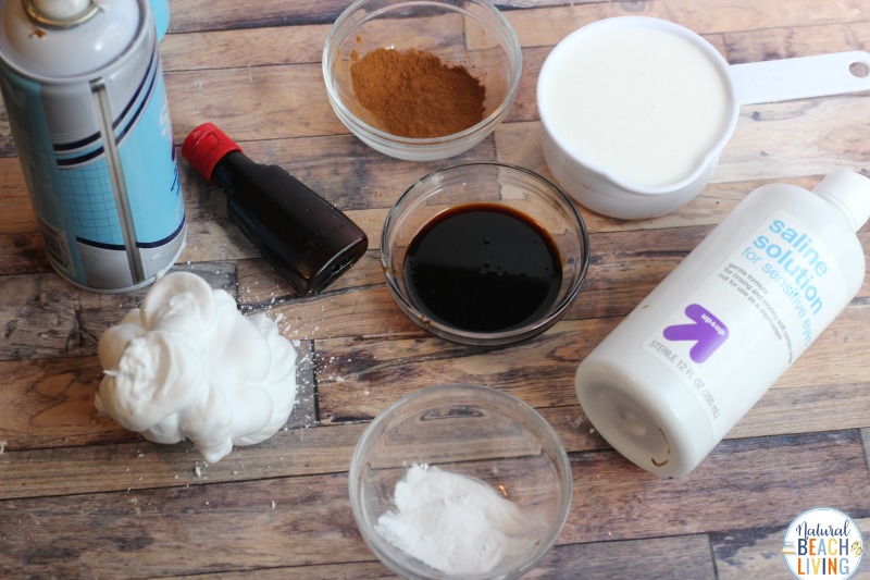 Gingerbread Slime Recipe with Contact Solution, Little hands love the wonderful oozing fluffy slime and the delicious smell of this Gingerbread Slime, Gingerbread Slime with Contact Solution is a perfect Christmas Slime, Best Slime Recipes.