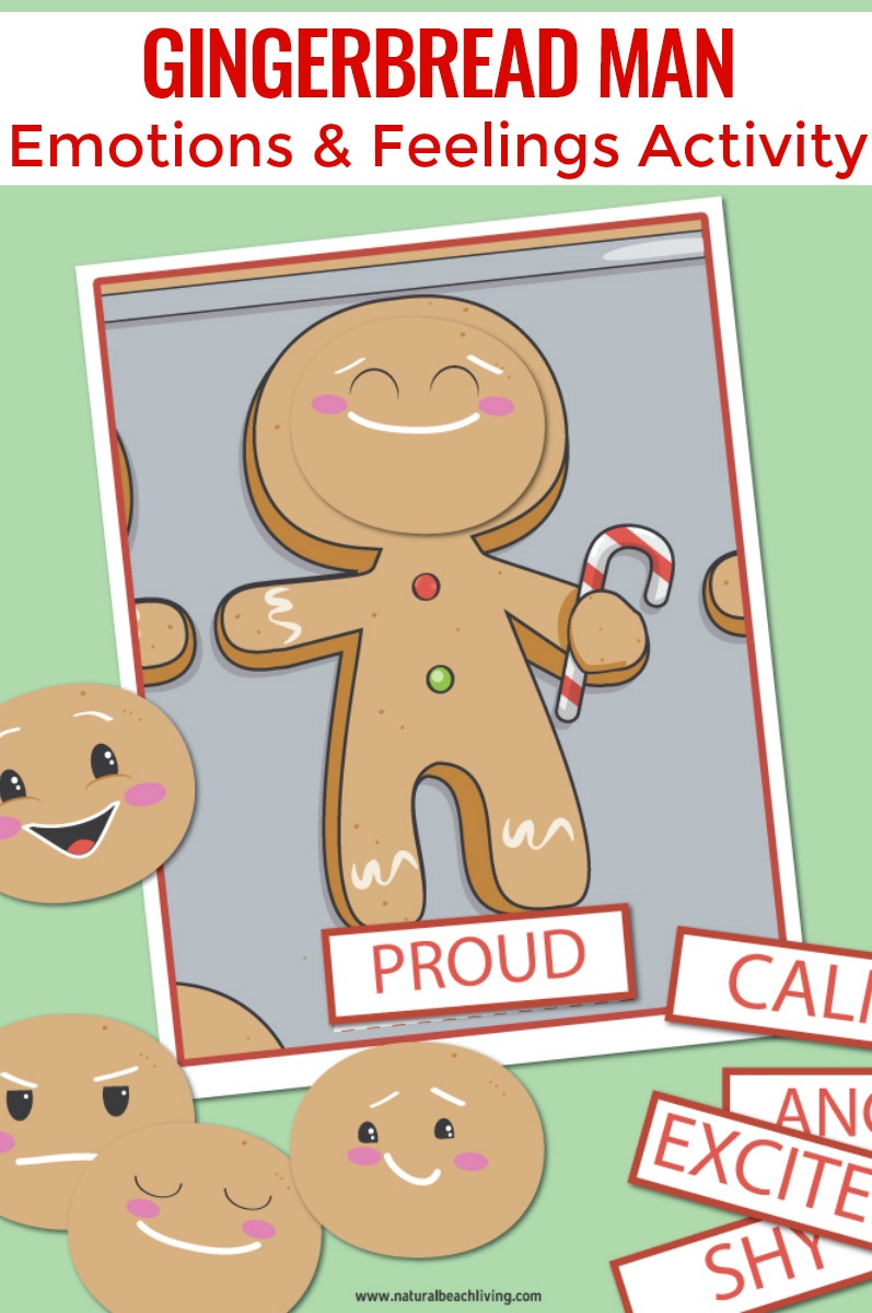 Gingerbread Man Preschool Emotions Printables