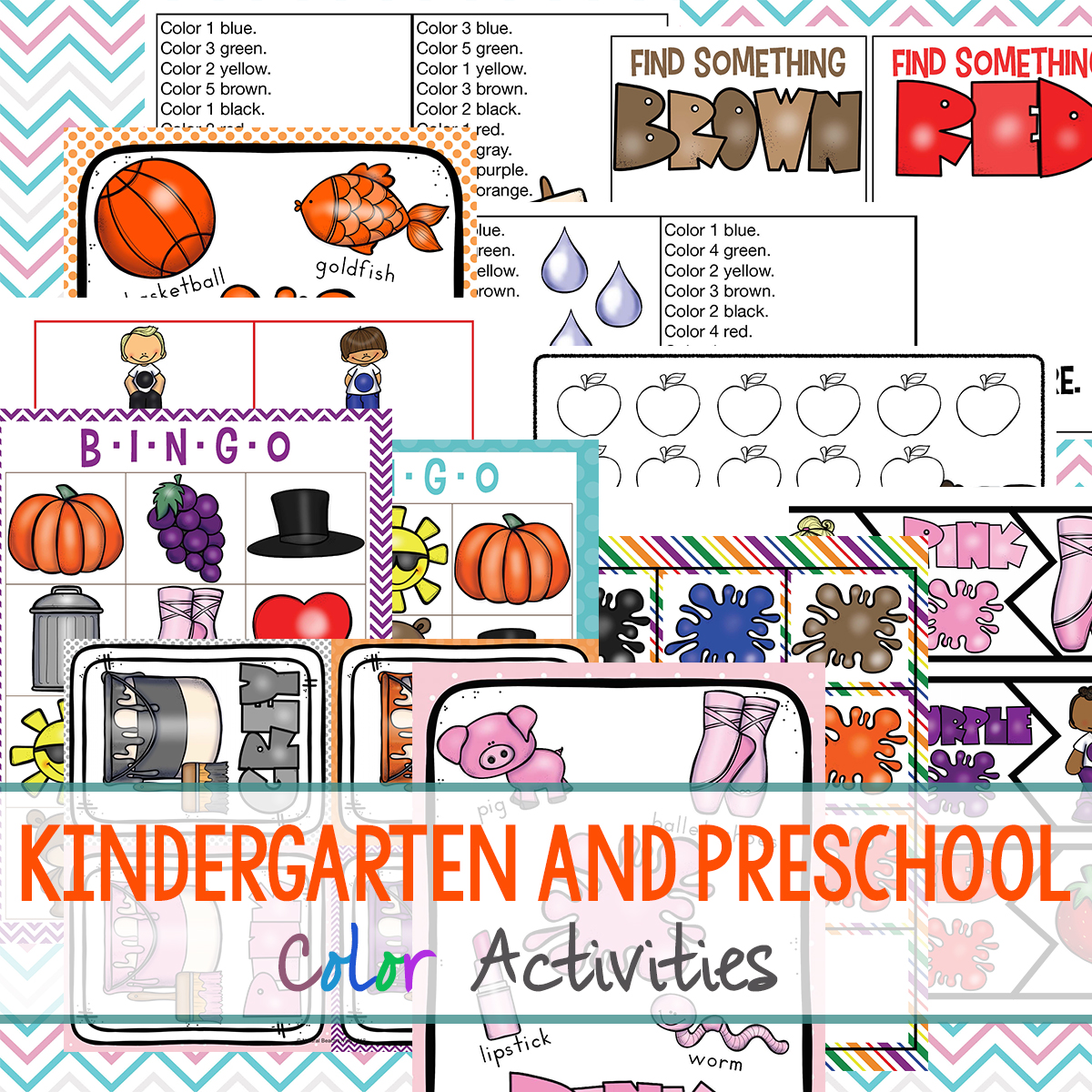 Preschool Color Theme Printables, Lesson Plans and Color theme activities for toddlers, preschool, and kindergarten. These are fun, hands-on activities, and ideas for teaching children how to recognize colors at home or in the classroom. Teaching Colors