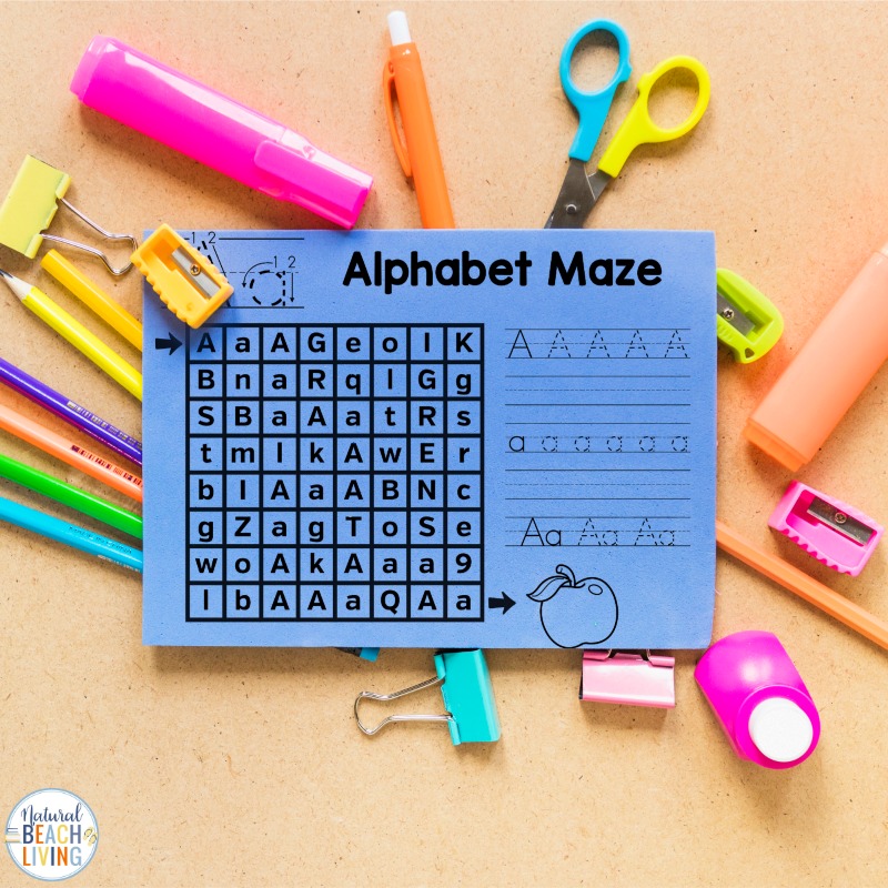 Alphabet Mazes Worksheets - Image 2