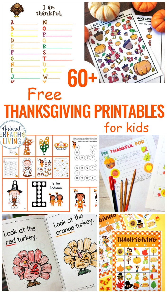 60+ Free Thanksgiving Printables for Kids