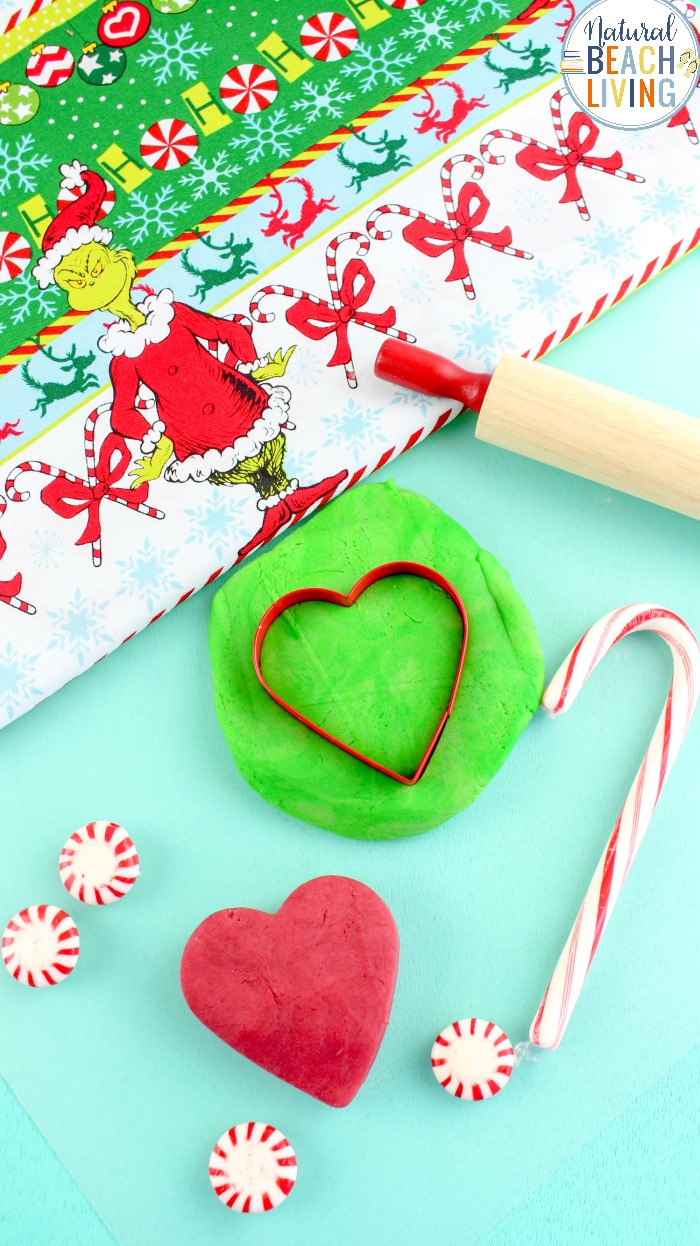 Grinch Playdough, How to make Playdough, Get ready for holiday fun with these Grinch Activities and Homemade Playdough, This Grinch playdough recipe will keep the kids busy for hours, and if your kids enjoy playdough like mine, you can extend this recipe into a month of sensory activities.