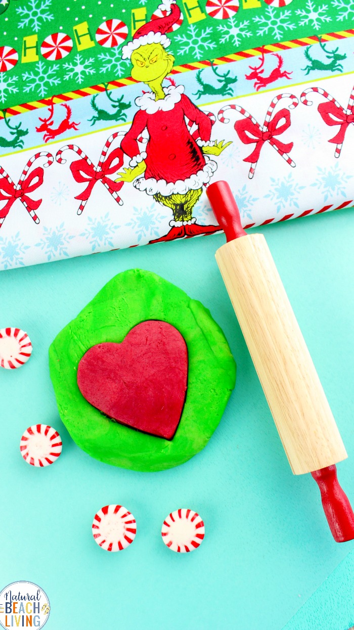Grinch Playdough, How to make Playdough, Get ready for holiday fun with these Grinch Activities and Homemade Playdough, This Grinch playdough recipe will keep the kids busy for hours, and if your kids enjoy playdough like mine, you can extend this recipe into a month of sensory activities. 