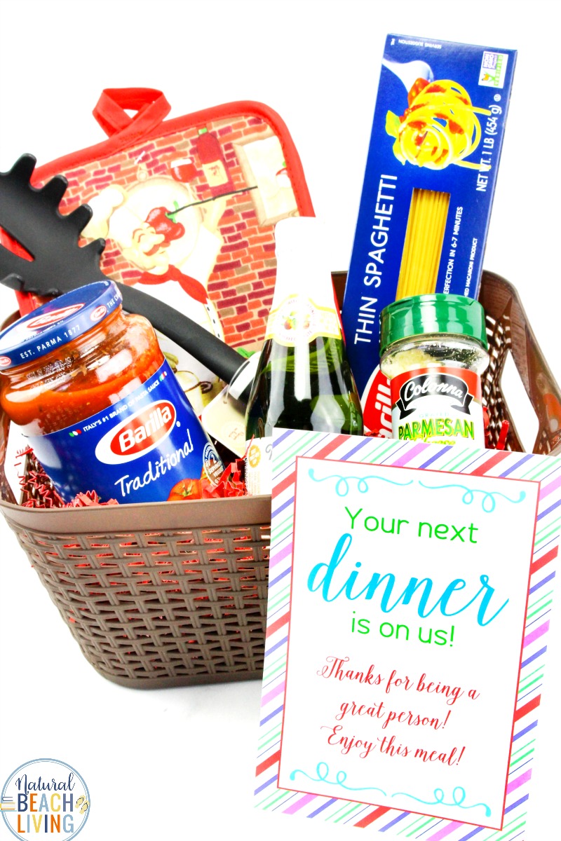 Random Acts of Kindness Dinner Basket, Show someone you care by surprising them with a Random Acts of Kindness Meal for an act of kindness. Free Random Acts of Kindness Printables and Random Acts of Kindness Ideas for you to share acts of kindness around your community