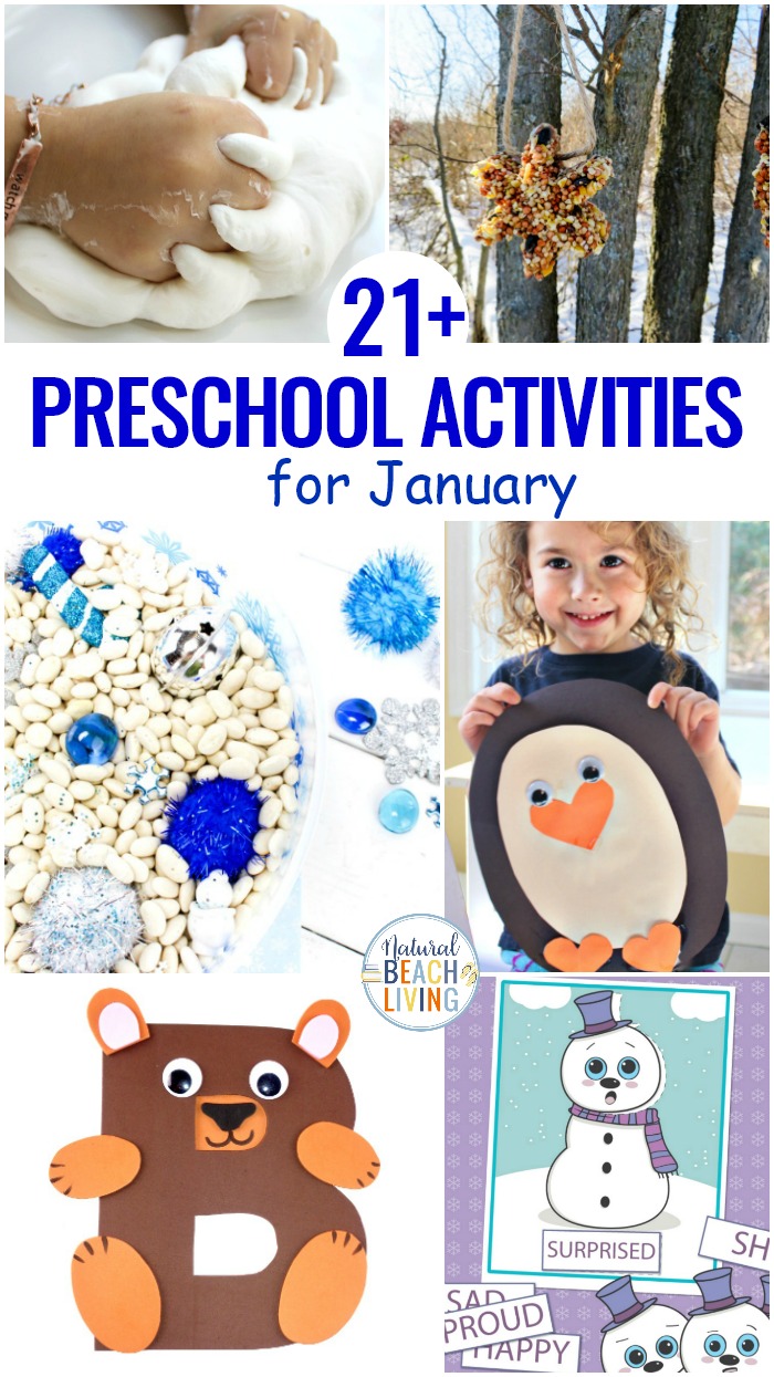 THE BEST January Preschool Themes with Lesson Plans and Preschool Activities, These Fun January Preschool Activities explore winter, BEARS, Winter Animals, Nature, Penguins, Snow and so much more. Preschoolers will enjoy these fun hands on activities with monthly winter themes that include List of Themes for Preschool, January Holidays, Preschool Activities, and Preschool Lesson Plans for the Year