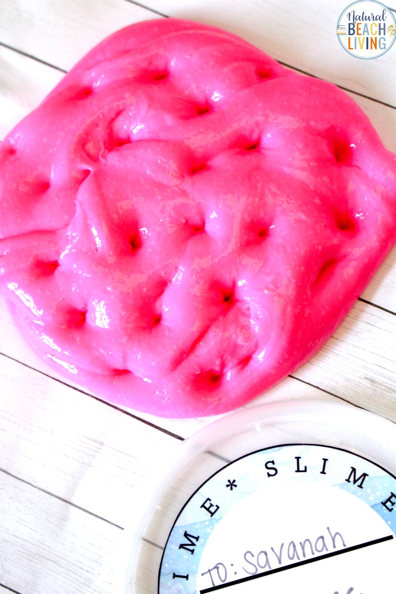 How to Make Slime with Contact Solution with Free Slime Printables