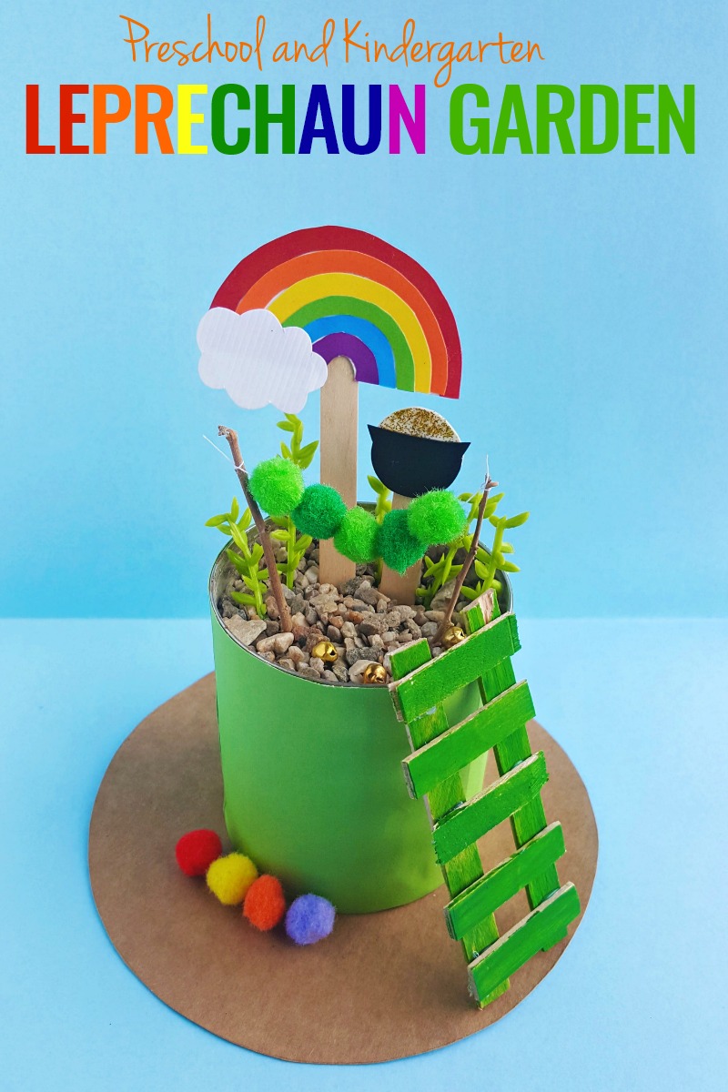 Leprechaun Garden-St. Patrick’s Day Craft for Preschoolers