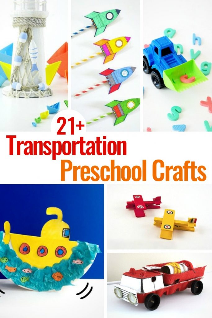 Preschool Transportation Crafts are so fun that is why today we are sharing over 20 transportation theme preschool crafts for you and your children to make. Whether it's hot air balloons, paper roll cars, STEAM rocket ships, or something else you want to add to your transportation lesson plans you can find it here. Fun Transportation Crafts