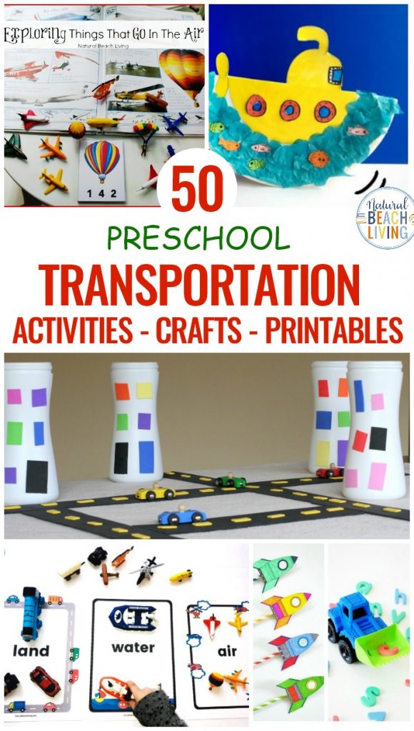 These Preschool Transportation Activities give your children the opportunity for hands-on learning activities. Transportation Theme Preschool Activities, Transportation Activities for Preschool, Driving cars and trucks down ramps, flying airplanes, and even building boats can be a part of their preschool transportation theme. 