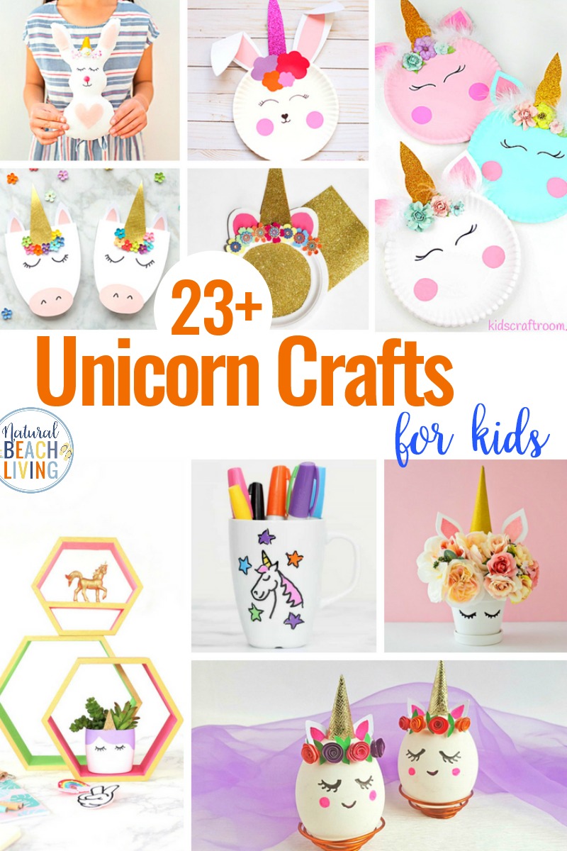 Printable Unicorn Craft for Kids - Mess for Less