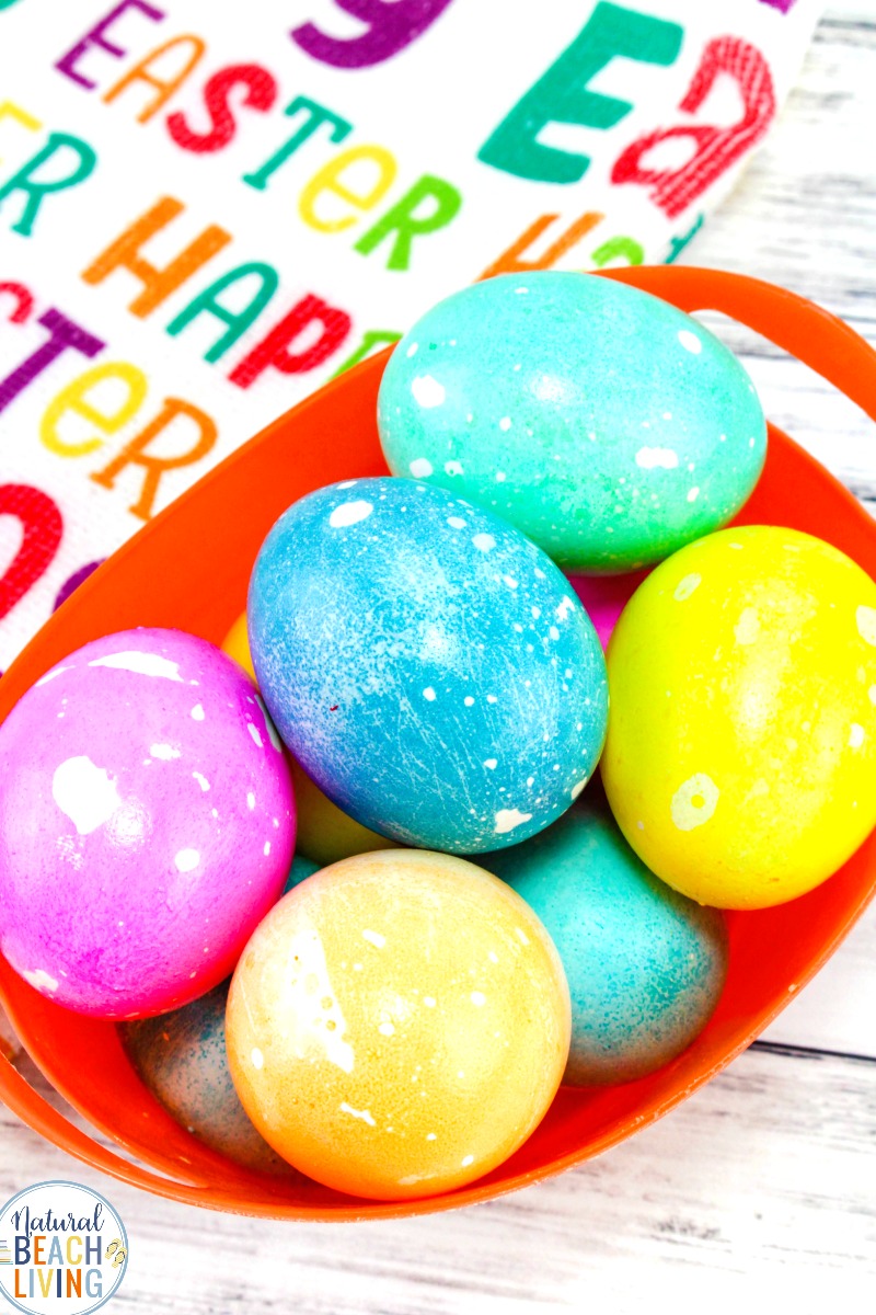 Marbled Easter Eggs for Toddlers and Preschoolers