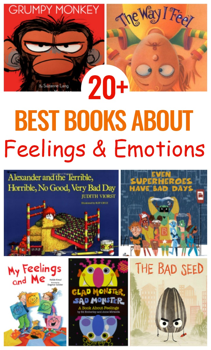 25+ Preschool  Books about Feelings and Emotions