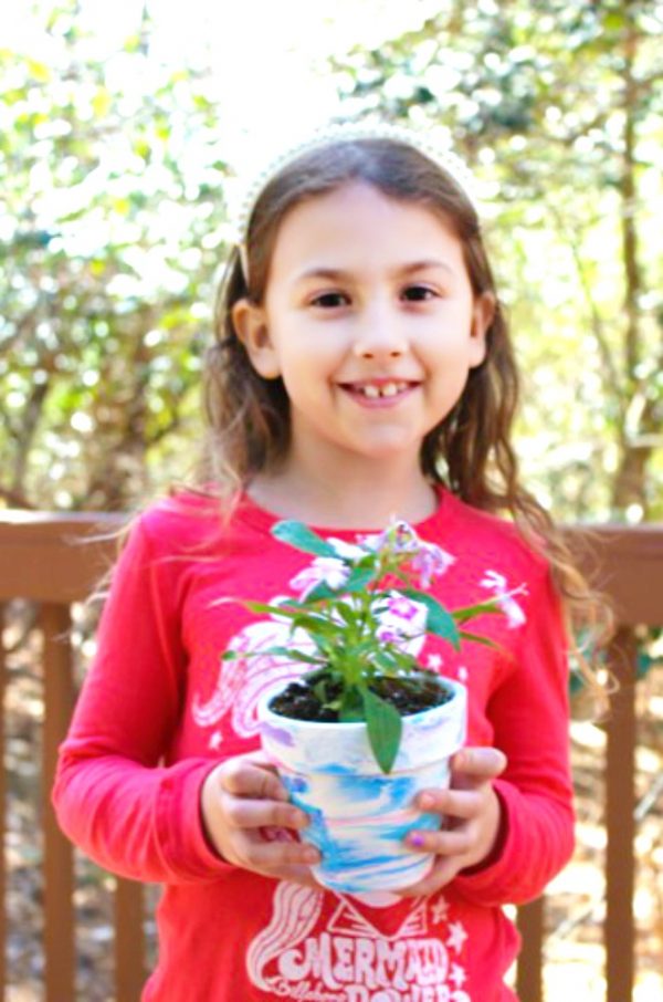 Spring Acts of Kindness for Kids Marbled Pot Craft Kindness Activities ...