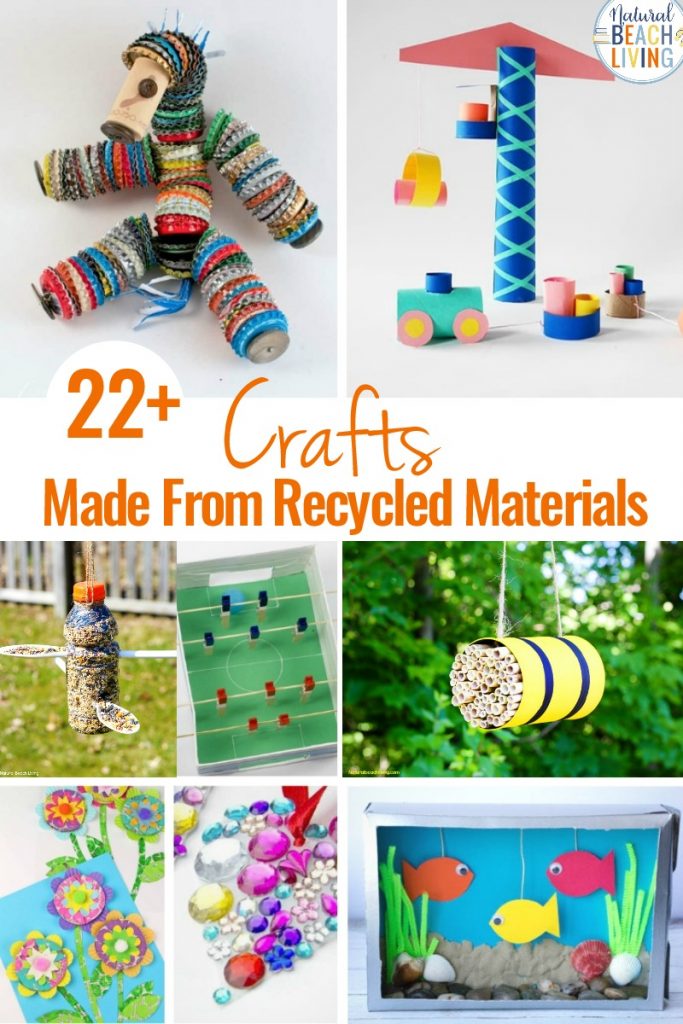 25 Crafts Made From Recycled Materials, With the fun recycled projects here, you'll see so many crafts with plastic bottles, Mason jar crafts, toilet paper roll crafts, paper plate crafts, Easy Recycled Crafts, Projects Made from Recycled Materials with Examples of Recyclable Materials 