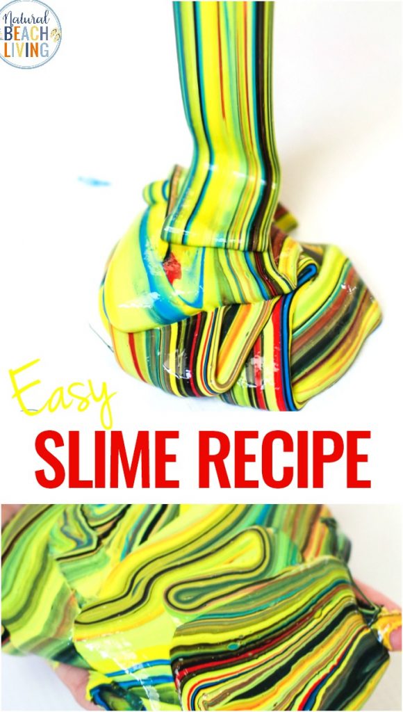 Make This Super Stretchy Slime Recipe with Liquid Starch, This Easy Slime Recipe is an AMAZING Jiggly Slime and it's the best EASY Liquid Strach Slime Recipe Ever! This 3 Ingredient sta flo slime recipe keeps kids busy with a fun sensory activity and Slime Science!