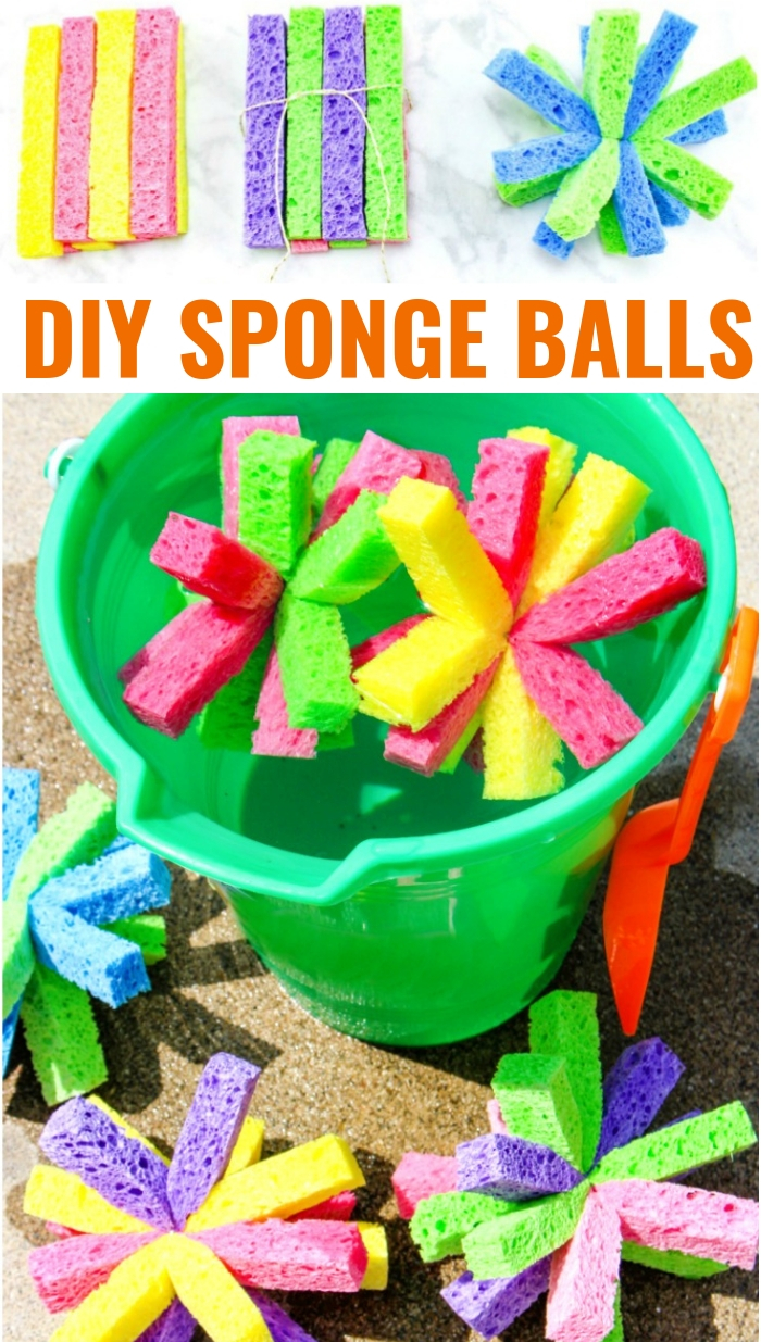 How to Make Super Soaker Sponge Balls Kids Will Love, These DIY Sponge Balls and Sponge Water Bombs are Perfect Summer fun, Water Activities for Kids that are cheap and easy, Summer Activities for Kids with DIY SPLASH Balls are a Perfect Summer Party Idea too