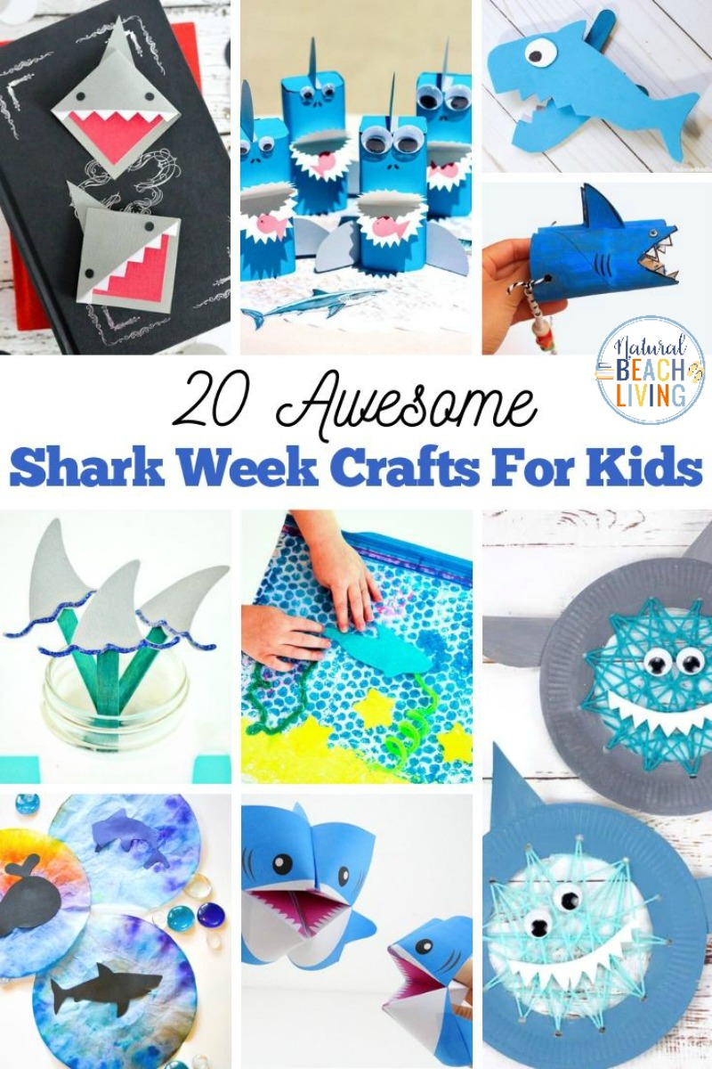 22+ Awesome Shark Crafts and Shark Week Crafts for Kids, Find THE BEST shark crafts for preschoolers and older kids. These shark activities are a great addition to any Shark Week lesson plan. You'll also find fantastic Shark Books for Kids and Shark Printables for Kids,