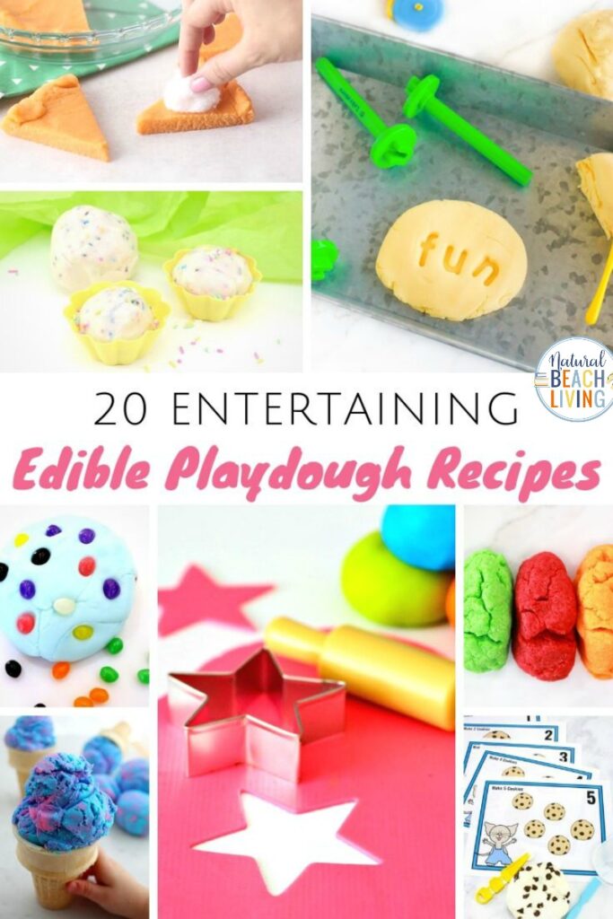 These Edible Playdough Recipes are too good to not take a bite of! These Homemade playdough recipes are so much fun and tasty! Your toddler and preschoolers will love being able to play with this squishy playdough. Find The Best Playdough Recipes Here!  