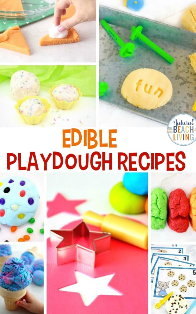 This Edible Peanut Butter Playdough recipe is THE BEST! With just three simple ingredients, you can have a batch of delicious and edible playdough in no time. This is the perfect sensory play activity for toddlers and preschoolers. This Peanut Butter Playdough with marshmallows is The Best playdough recipe