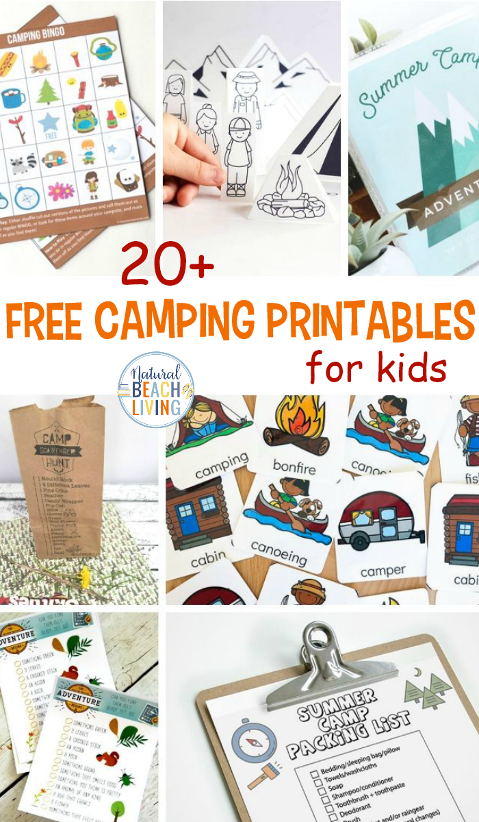 These Free Camping Printables for kids are so much fun! Get everyone in your family excited about an upcoming family trip with these fun Free Printables and Activities! Plus these Free Printable Camping Activity Sheets are perfect for a Kindergarten or Preschool Camping Theme. 
